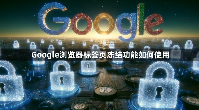 Google浏览器标签页冻结功能如何使用1