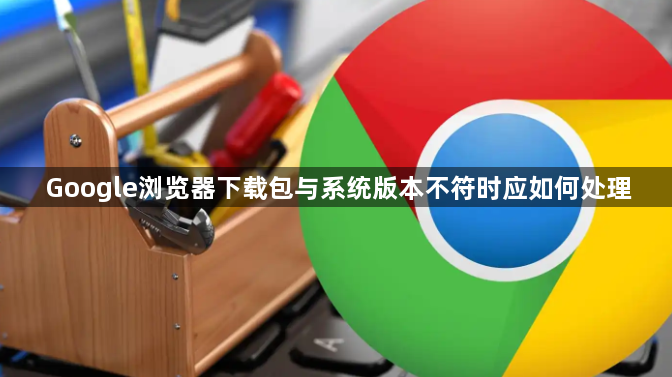 Google浏览器下载包与系统版本不符时应如何处理1