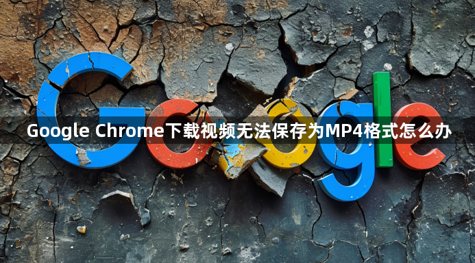 Google Chrome下载视频无法保存为MP4格式怎么办1
