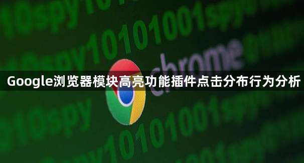 Google浏览器模块高亮功能插件点击分布行为分析1
