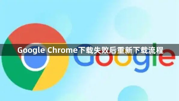 Google Chrome下载失败后重新下载流程1