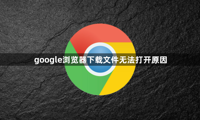 google浏览器下载文件无法打开原因1