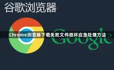 Chrome浏览器下载失败文件损坏应急处理方法1