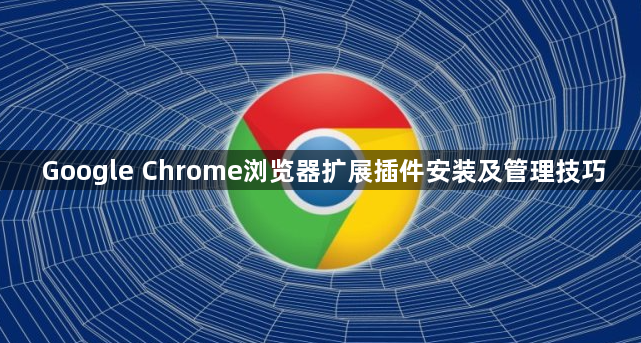 Google Chrome浏览器扩展插件安装及管理技巧1