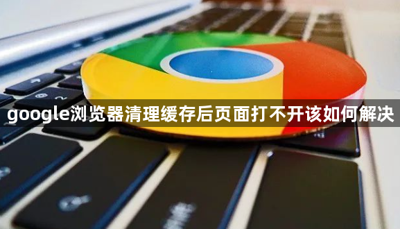 google浏览器清理缓存后页面打不开该如何解决1
