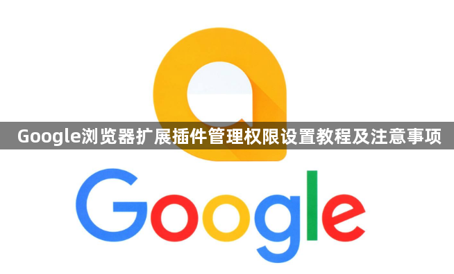 Google浏览器扩展插件管理权限设置教程及注意事项1