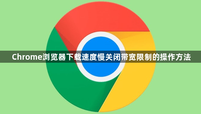 Chrome浏览器下载速度慢关闭带宽限制的操作方法1