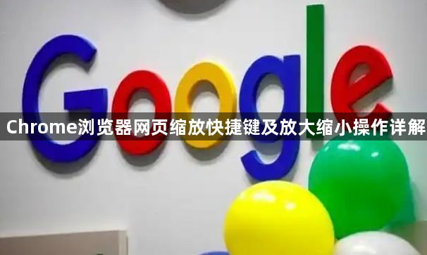 Chrome浏览器网页缩放快捷键及放大缩小操作详解1