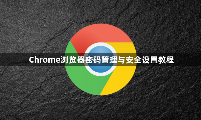 Chrome浏览器密码管理与安全设置教程1