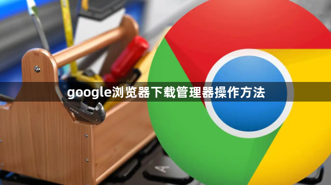 google浏览器下载管理器操作方法1
