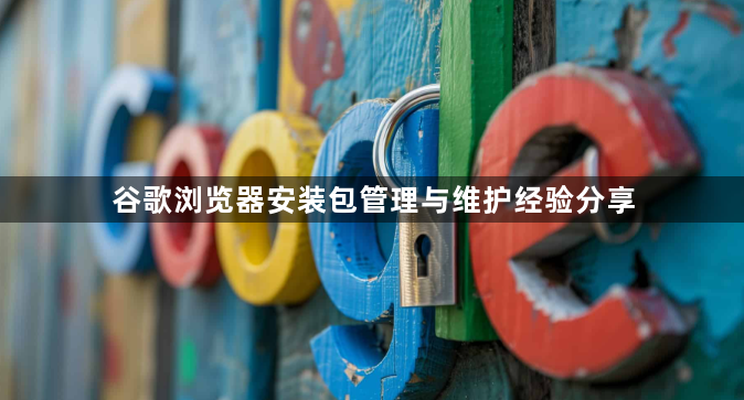 谷歌浏览器安装包管理与维护经验分享1