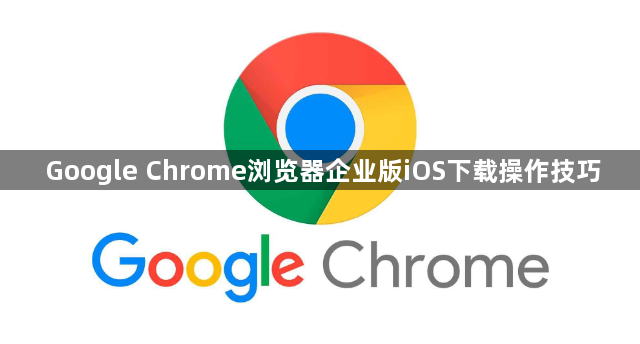 Google Chrome浏览器企业版iOS下载操作技巧1