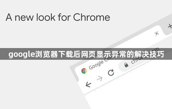 google浏览器下载后网页显示异常的解决技巧1