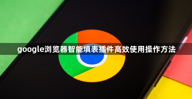 google浏览器智能填表插件高效使用操作方法1
