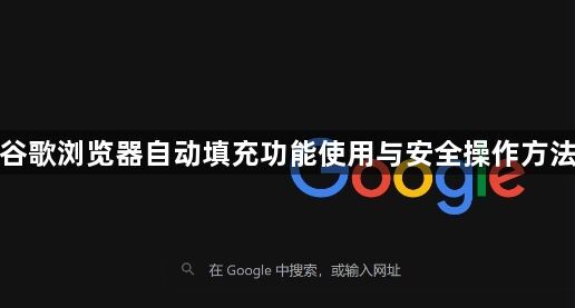 谷歌浏览器自动填充功能使用与安全操作方法1