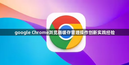 google Chrome浏览器缓存管理操作创新实践经验1