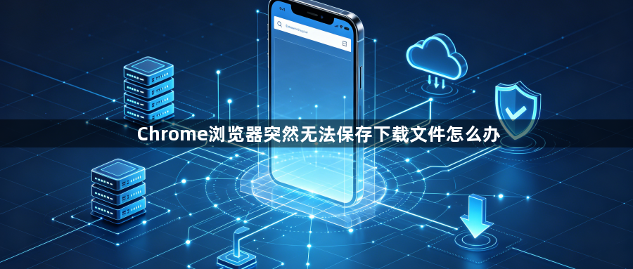 Chrome浏览器突然无法保存下载文件怎么办1