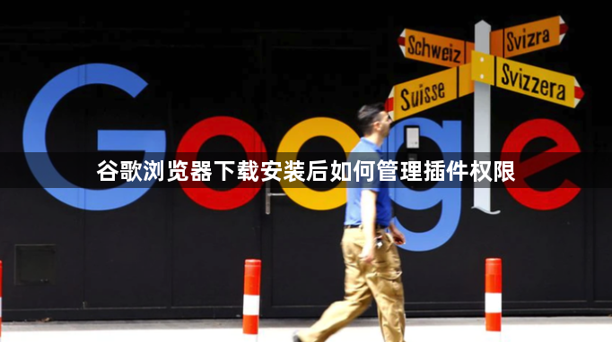 谷歌浏览器下载安装后如何管理插件权限1