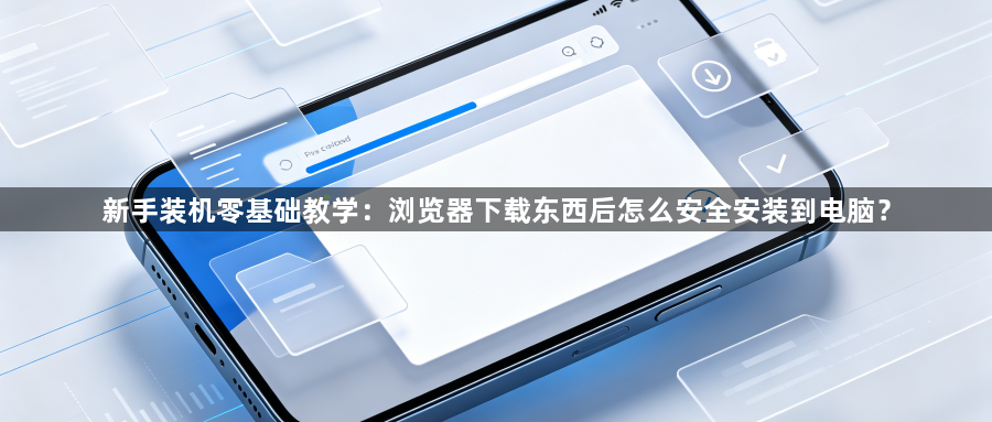 新手装机零基础教学：浏览器下载东西后怎么安全安装到电脑？1