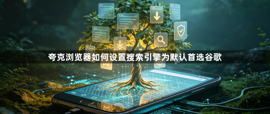 夸克浏览器如何设置搜索引擎为默认首选谷歌1