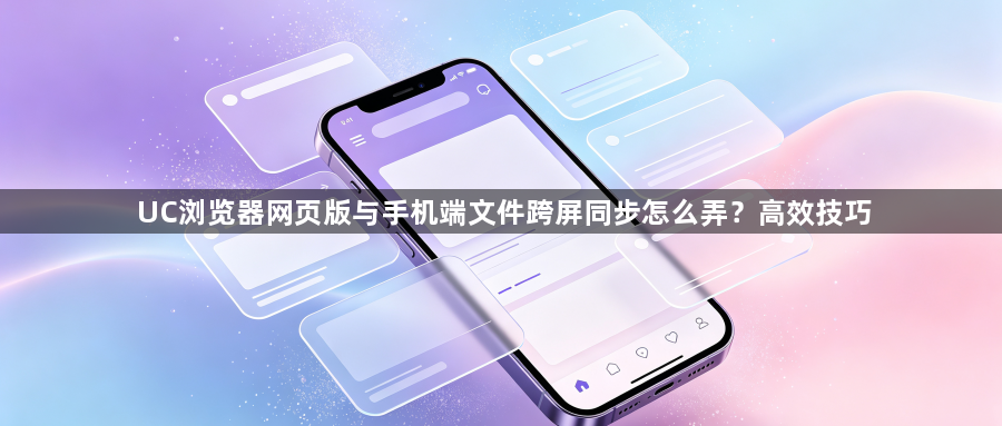 UC浏览器网页版与手机端文件跨屏同步怎么弄？高效技巧1