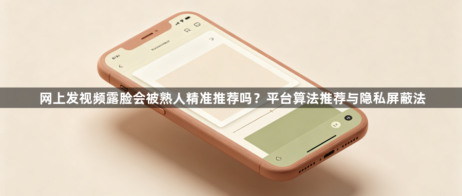 网上发视频露脸会被熟人精准推荐吗?平台算法推荐与隐私屏蔽法1