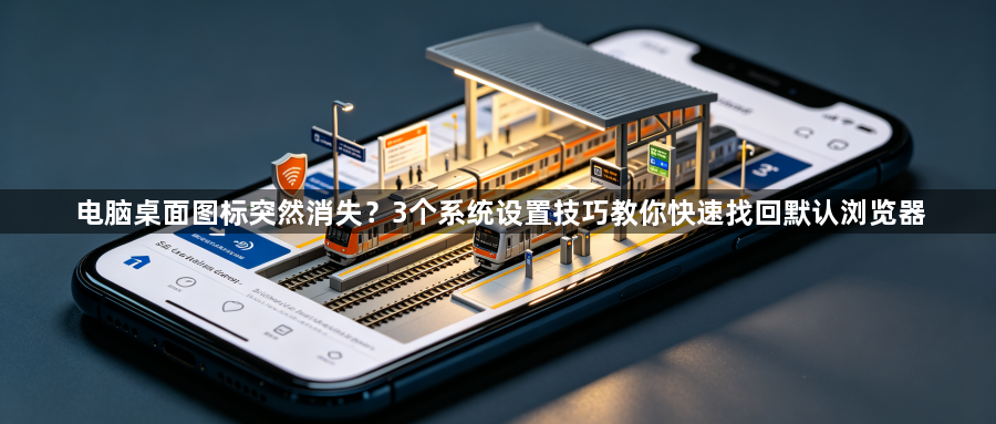 电脑桌面图标突然消失?3个系统设置技巧教你快速找回默认浏览器1