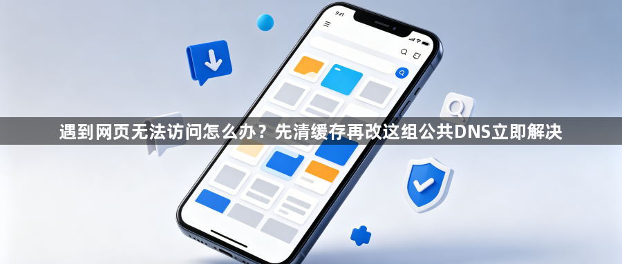 遇到网页无法访问怎么办？先清缓存再改这组公共DNS立即解决1