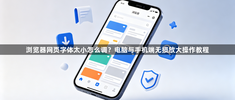 浏览器网页字体太小怎么调?电脑与手机端无损放大操作教程1