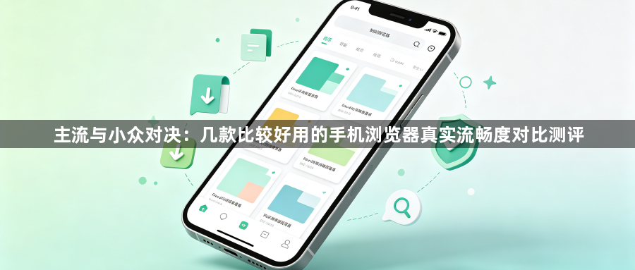 主流与小众对决:几款比较好用的手机浏览器真实流畅度对比测评1