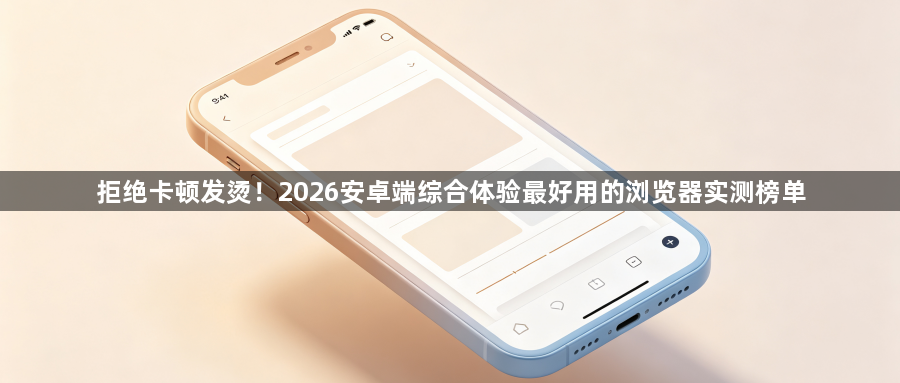 拒绝卡顿发烫！2026安卓端综合体验最好用的浏览器实测榜单1