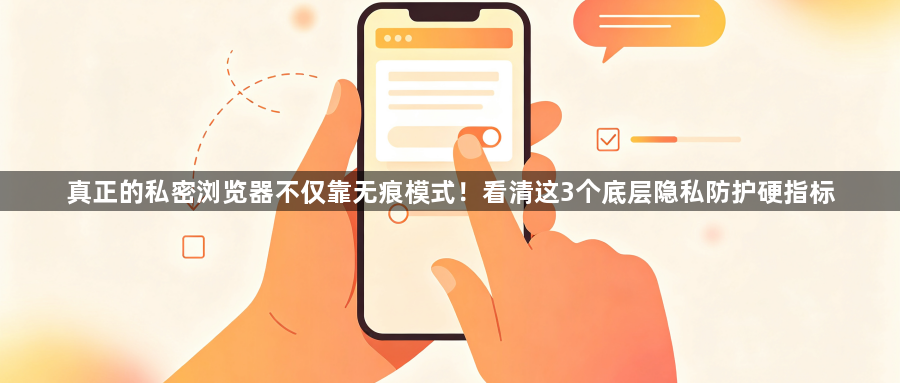 真正的私密浏览器不仅靠无痕模式！看清这3个底层隐私防护硬指标1