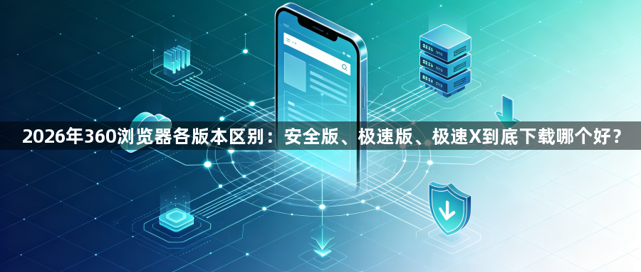 2026年360浏览器各版本区别：安全版、极速版、极速X到底下载哪个好？1